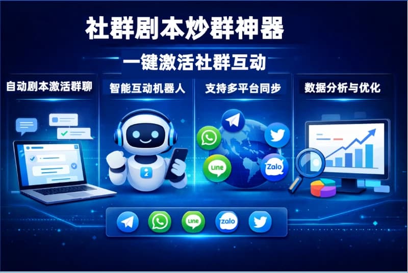 社群剧本炒群神器：Telegram 炒群与社群活跃提升实战方案