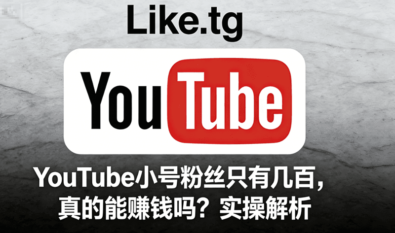 YouTube 小号粉丝只有几百，真的能赚钱吗？实操解析