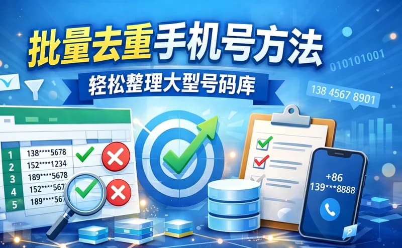 手机号去重怎么做？3种方法快速清理重复号码（2026指南）