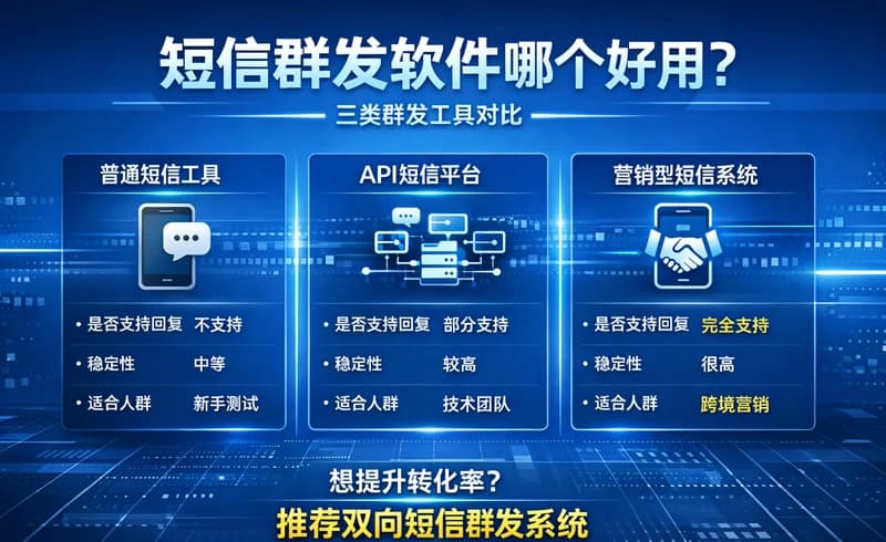 短信群发软件哪个好用？2026对比评测与选择指南