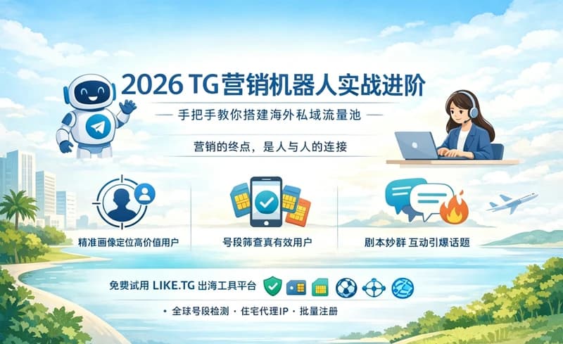  2026TG营销机器人实战进阶：手把手教你利用自动化工具搭建海外私域流量池