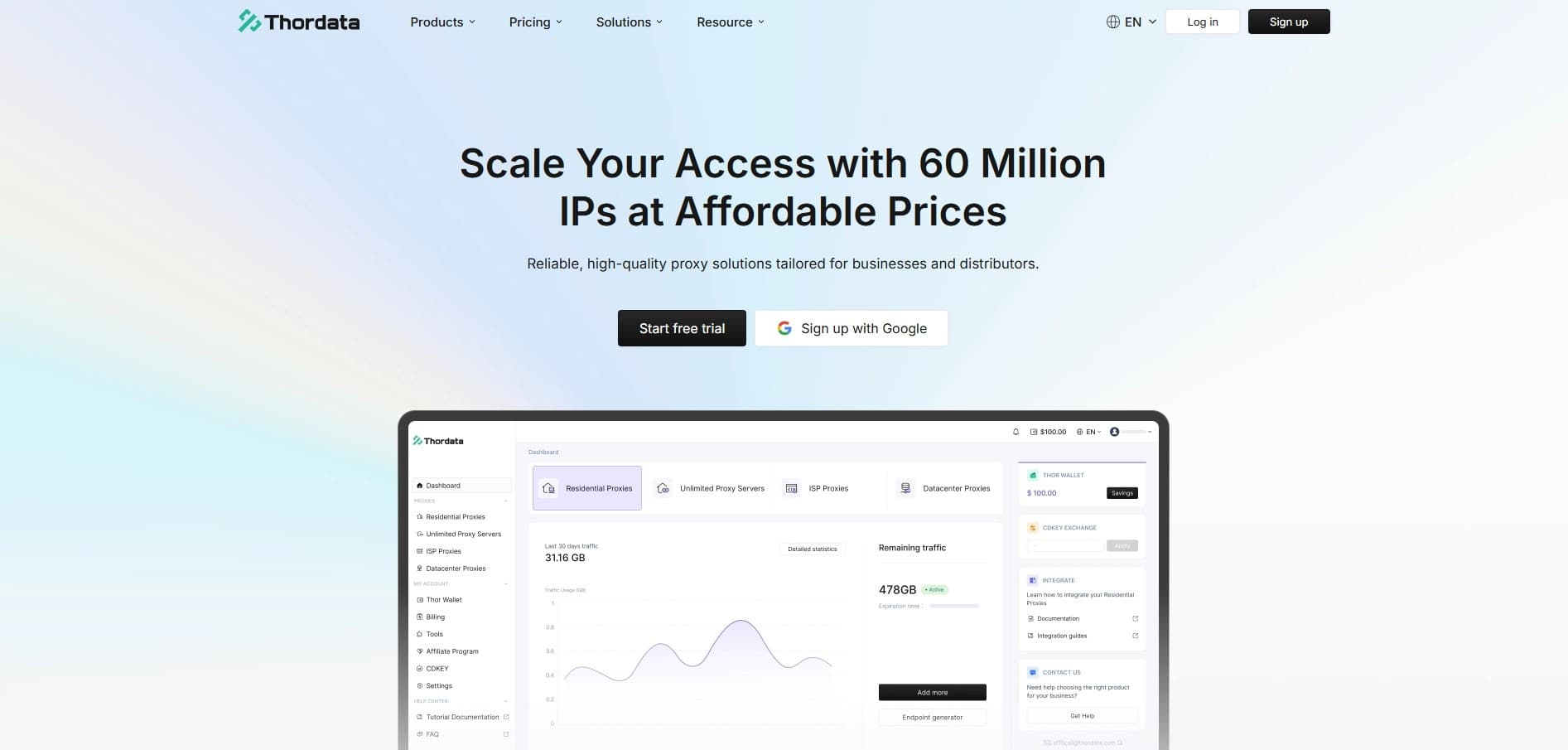 Thordata 全球住宅代理