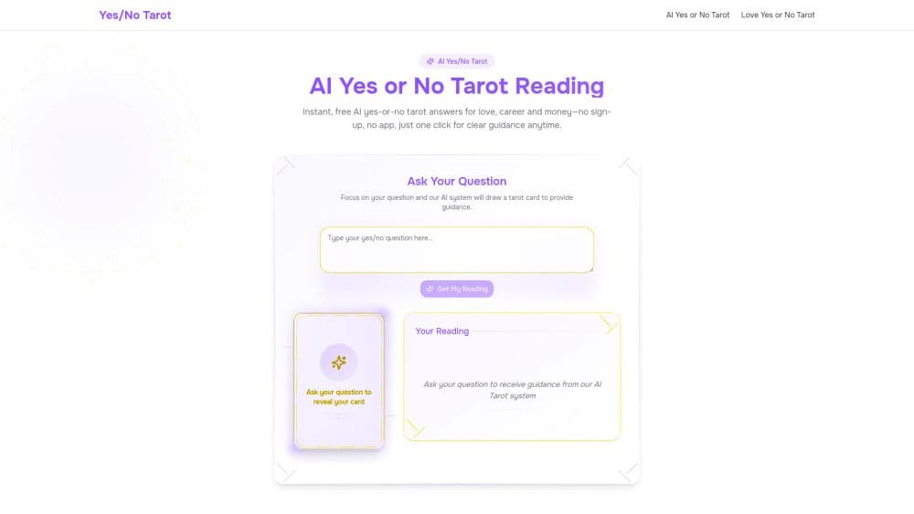 AI Yes No Tarot