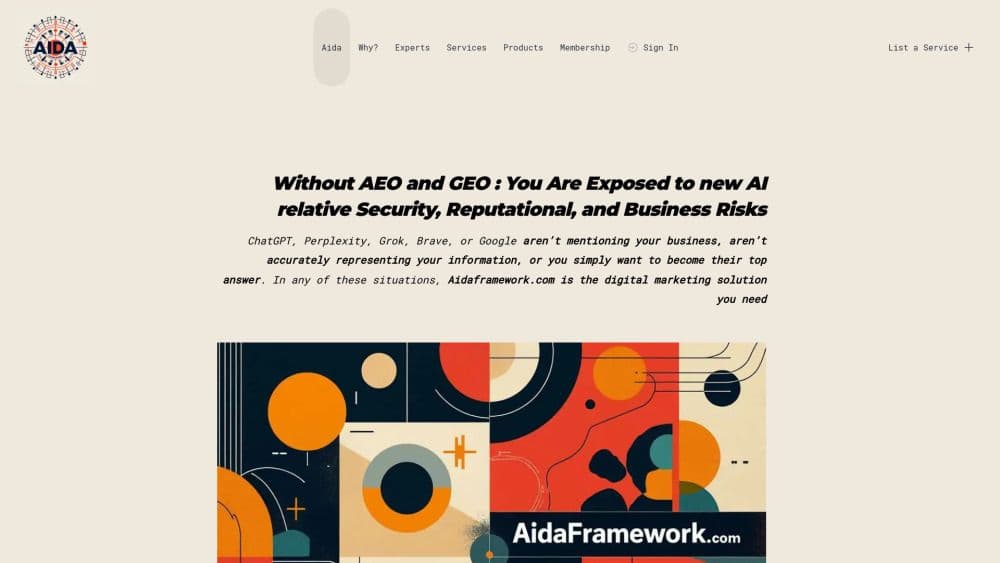 Aida Framework AEO – GEO Agency