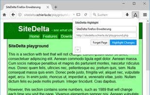 SiteDelta Highlight