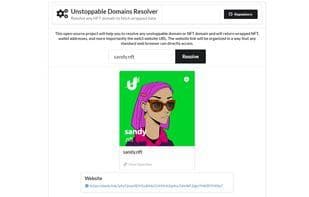 Unstoppable Domains Resolver