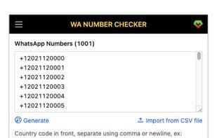 WA Number Checker