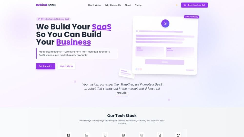 Behind SaaS