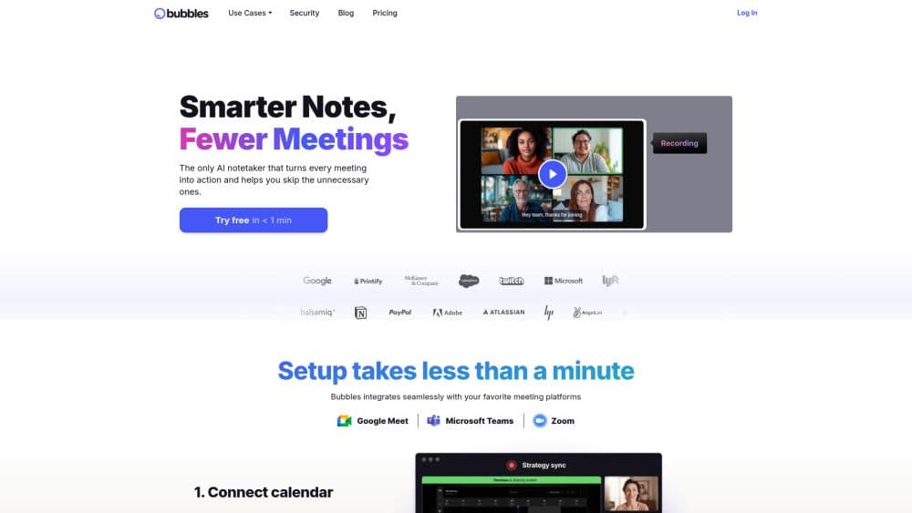 Bubbles - AI Meeting Note Taker & Screen Recorder