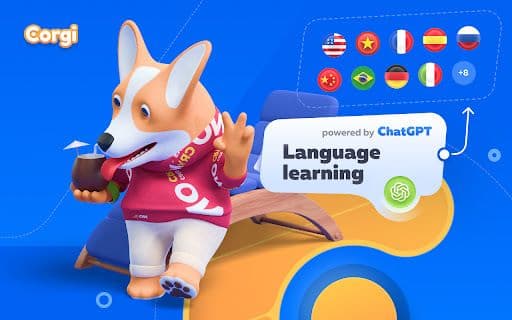 Corgi AI - 您的语言教师 - 谷歌插件