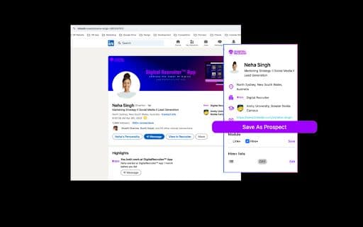 DigitalRecruiter™ Chrome Extension - 谷歌插件