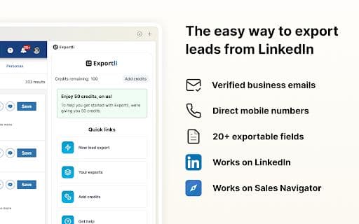 LinkedIn Lead Exporter - 谷歌插件