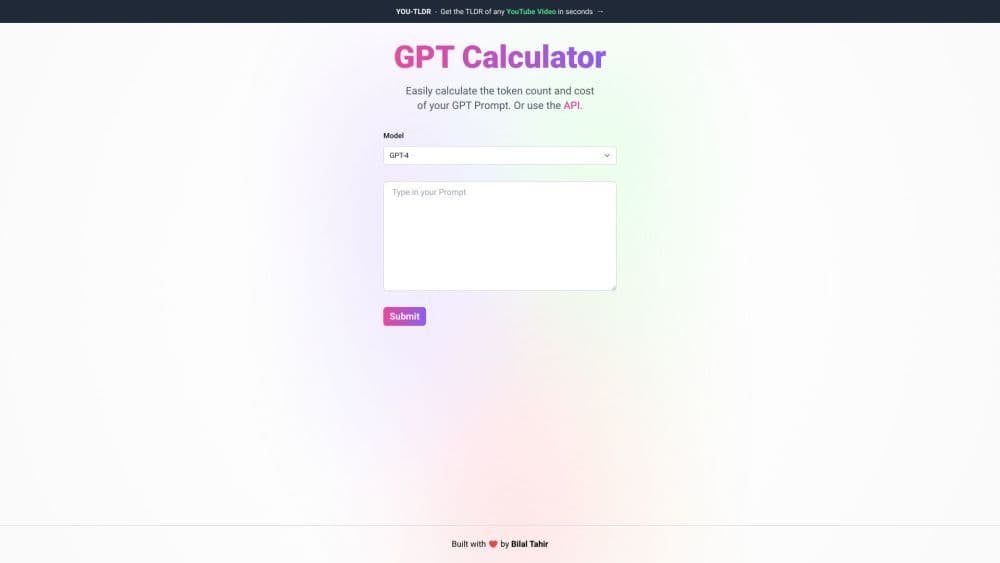 GPT 计算器