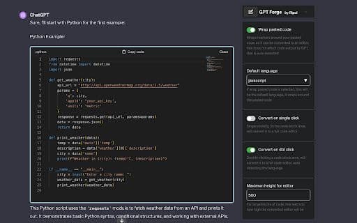 GPTCodeForge - 谷歌插件