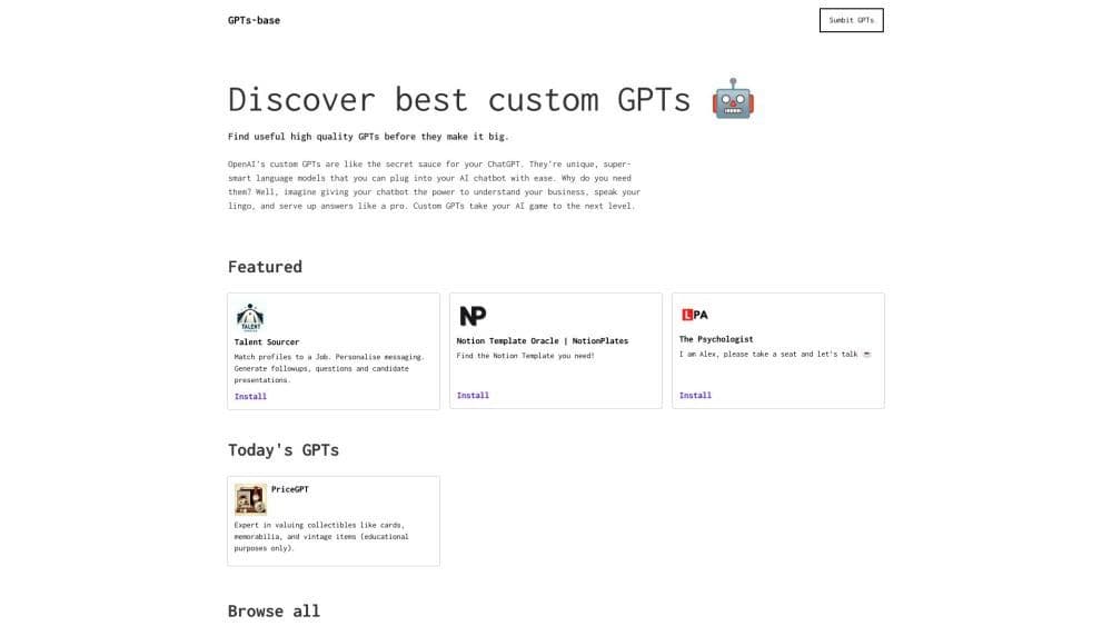 GPTs Base