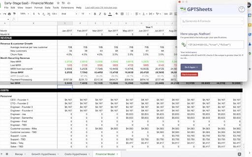 GPTSheets - 谷歌插件