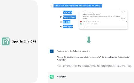 ChatGPT文本选择扩展 - 谷歌插件