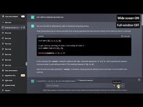 ChatGPT Widescreen