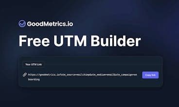 UTM Builder by GoodMetrics