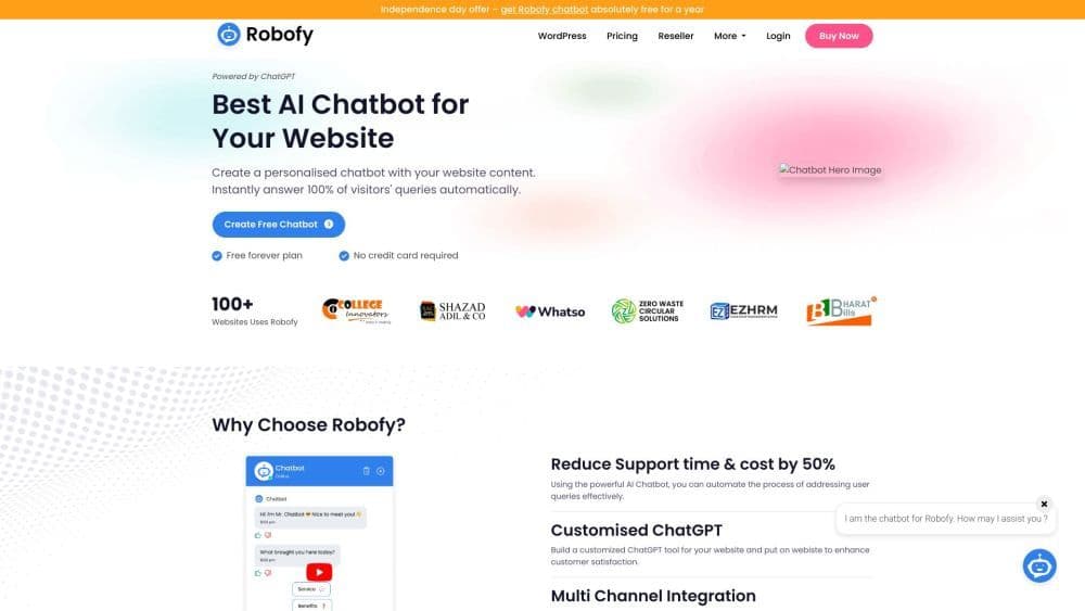 为您的网站建立AI聊天机器人 - Robofy