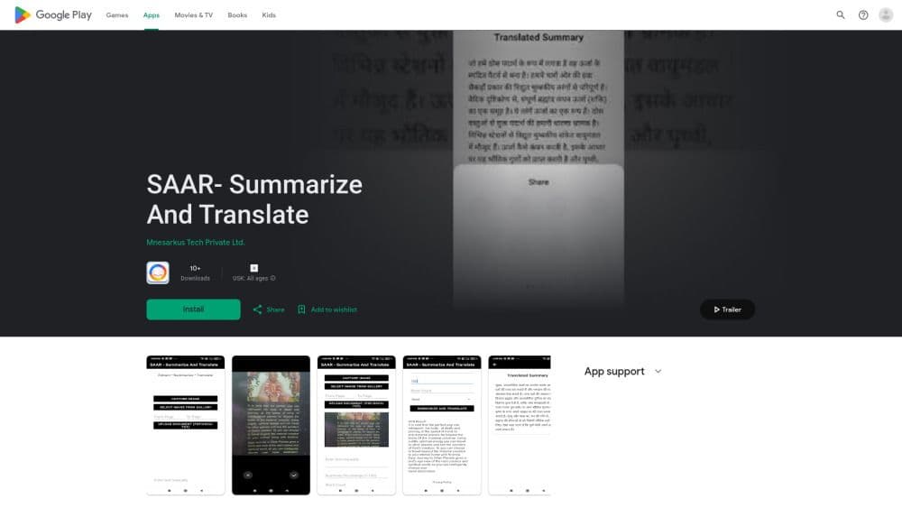 SAAR - Summarize And Translate