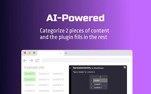 Spreadsheetify - 谷歌插件