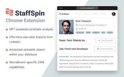 Staffspin - 谷歌插件