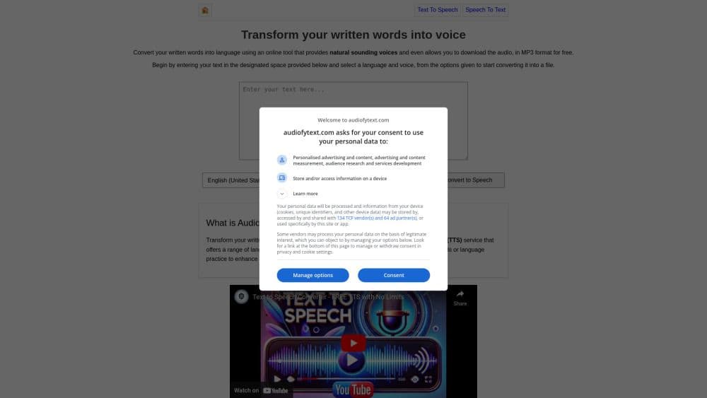 AudiofyText