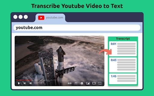 Transcribe YouTube Video - 谷歌插件