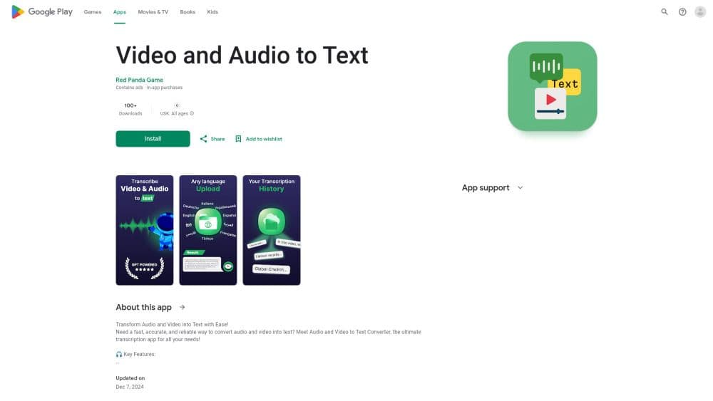 Audio and Video to Text Converter