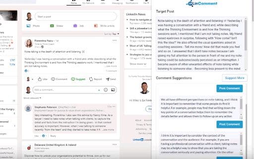 LinkedIn Comment Generator - 谷歌插件