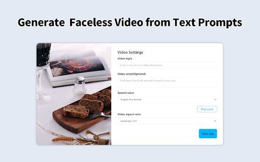 Faceless Video Generator - Google Plugin