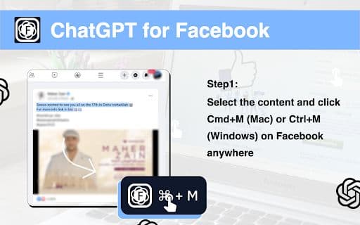 ChatGPT for Facebook - 谷歌插件