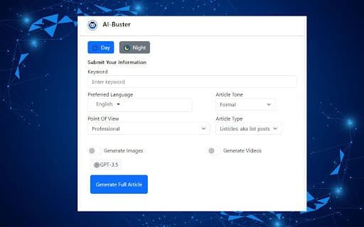 Aibuster - Google Extension