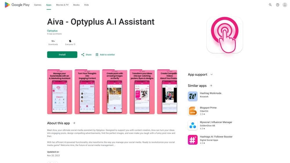 Aiva - Optyplus AI Assistant
