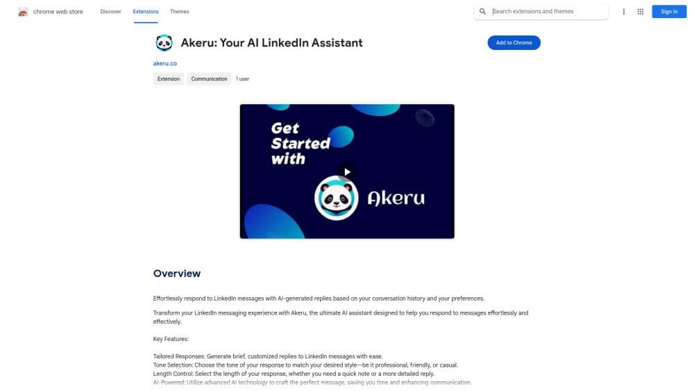 Akeru AI Assistant - Google Extension