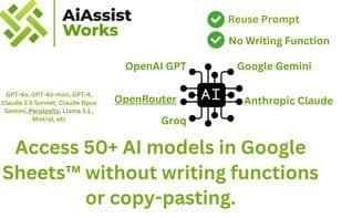 AiAssistWorks - AI for Sheets Slides Doc
