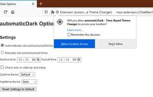 automaticDark - Time-Based Theme Changer