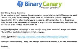 Binary Canary