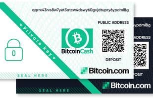 Bitcoin.com Paper Wallet