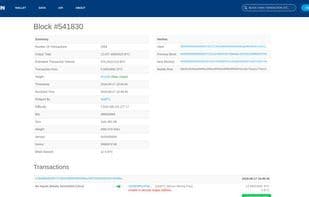 Blockchain - Bitcoin Block Explorer