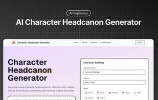 Character Headcanon Generator AI