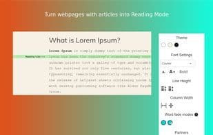 Chrome Reader Mode