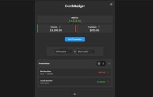 DumbBudget