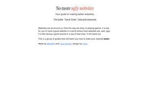No more ugly websites