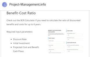 Online Project Management Calculators