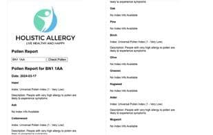 Pollen Count Checker