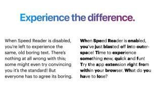 Speed Reader for Safari