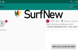 SurfNew speeddial web surfing