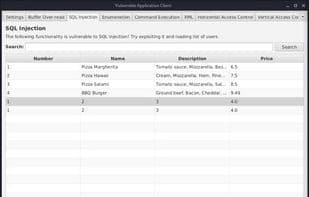Vulnerable Client-Server Application